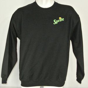 SPRITE Soda Pop Employee Uniform Black Sweatshirt Shirt Size XL NWT
